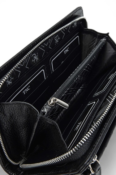  Tamer Tanca Erkek Hakiki Deri Siyah El Çantası