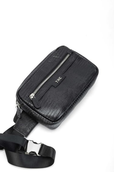  Tamer Tanca Erkek Hakiki Deri Siyah El Çantası