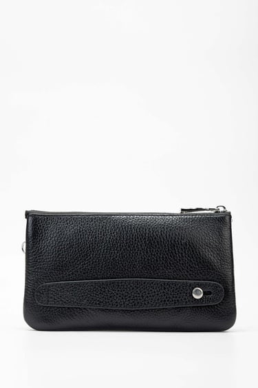  Tamer Tanca Erkek Hakiki Deri Siyah El Çantası