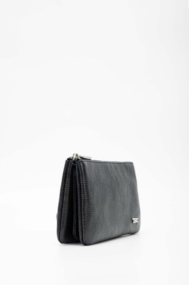  Tamer Tanca Erkek Hakiki Deri Siyah El Çantası