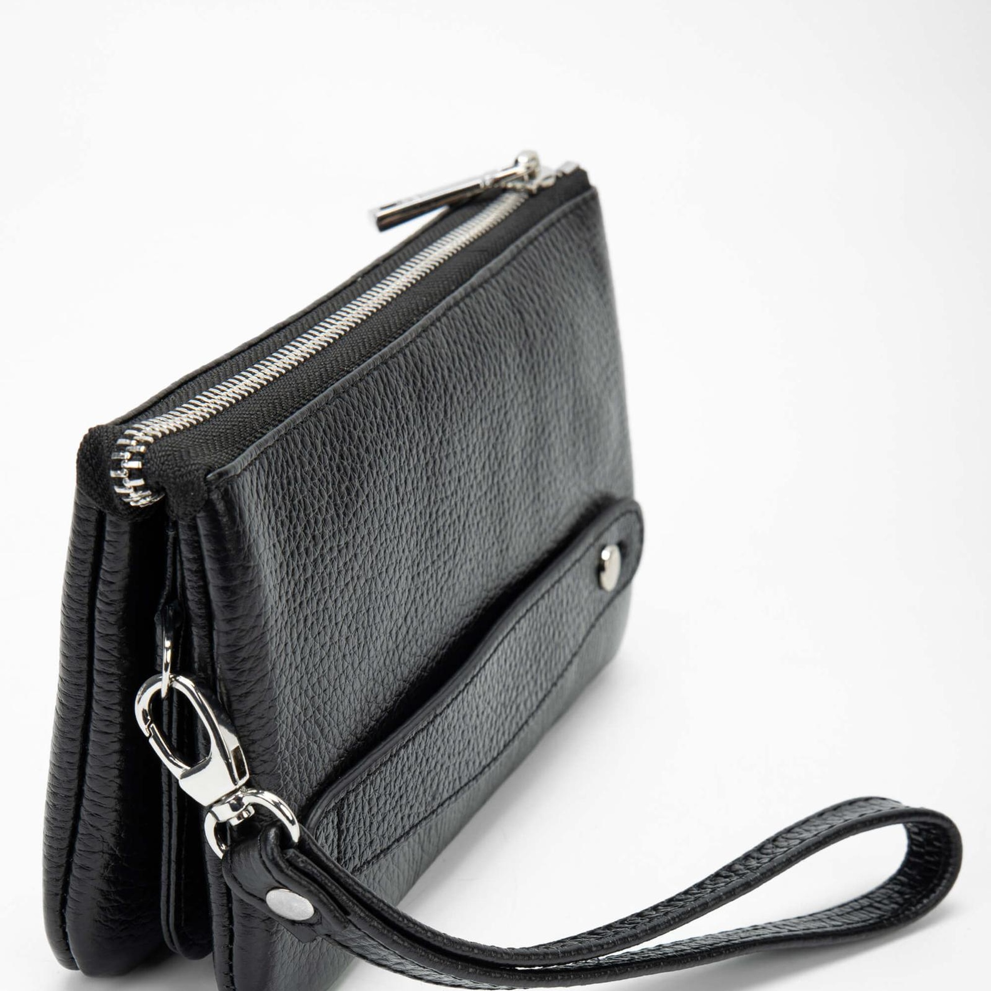 Tamer Tanca Erkek Hakiki Deri Siyah El Çantası