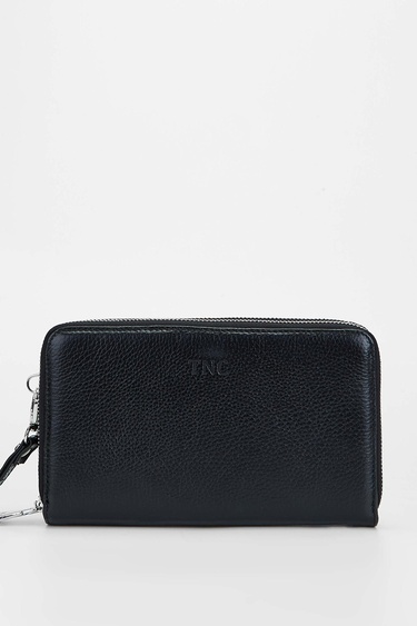  Tamer Tanca Erkek Hakiki Deri Siyah El Çantası