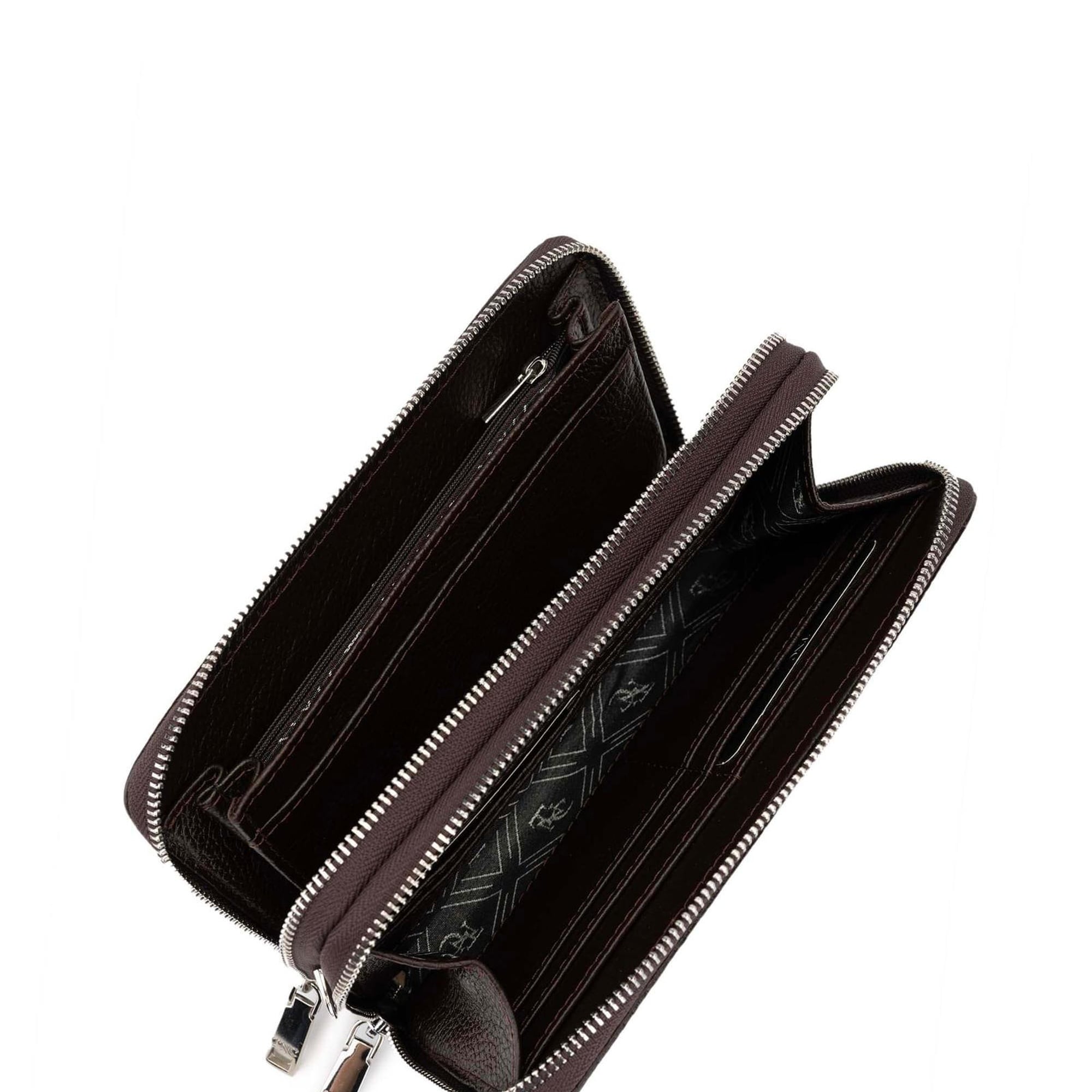 Tamer Tanca Erkek Hakiki Deri Kahverengi El Çantası