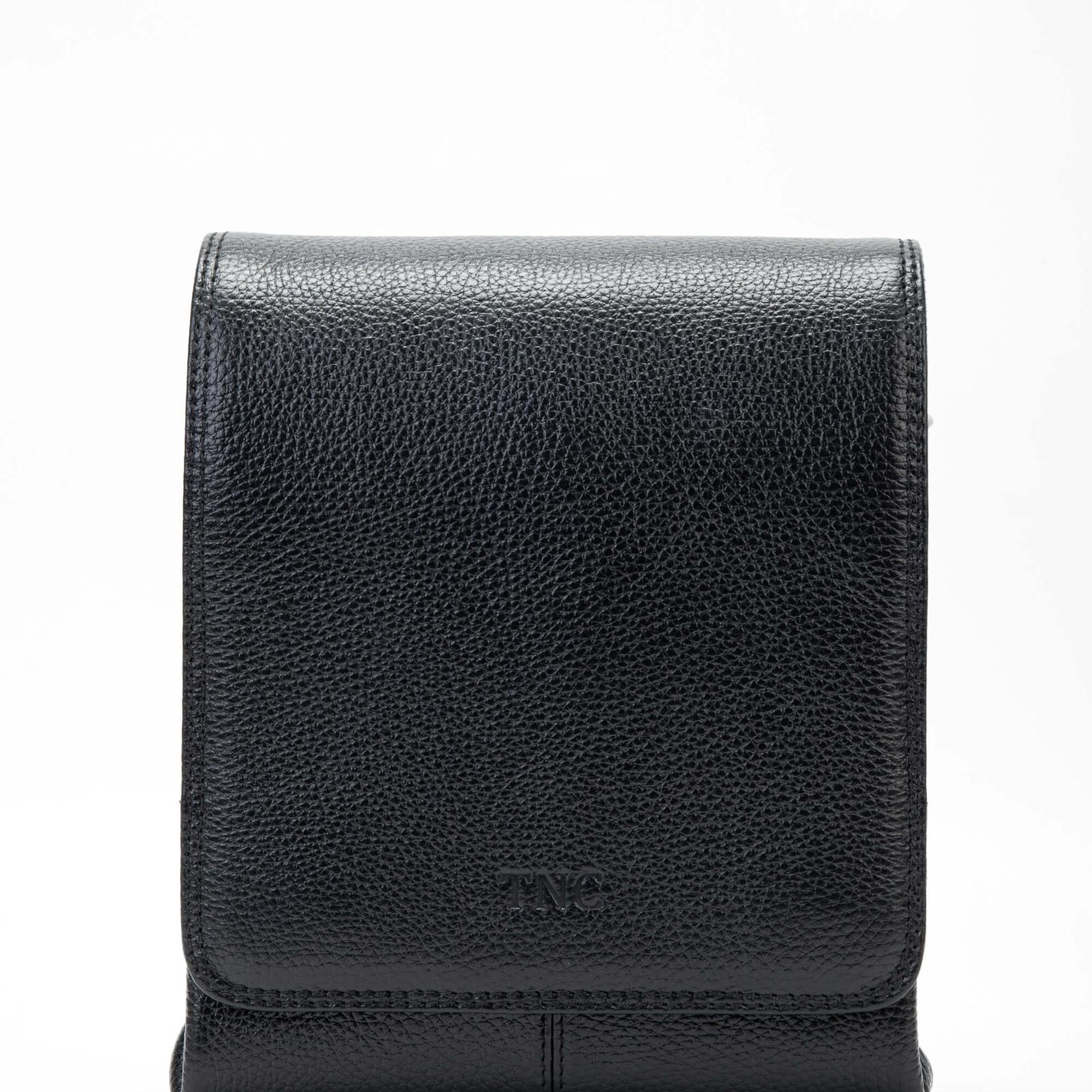 Tamer Tanca Erkek Hakiki Deri Siyah Postacı Çanta