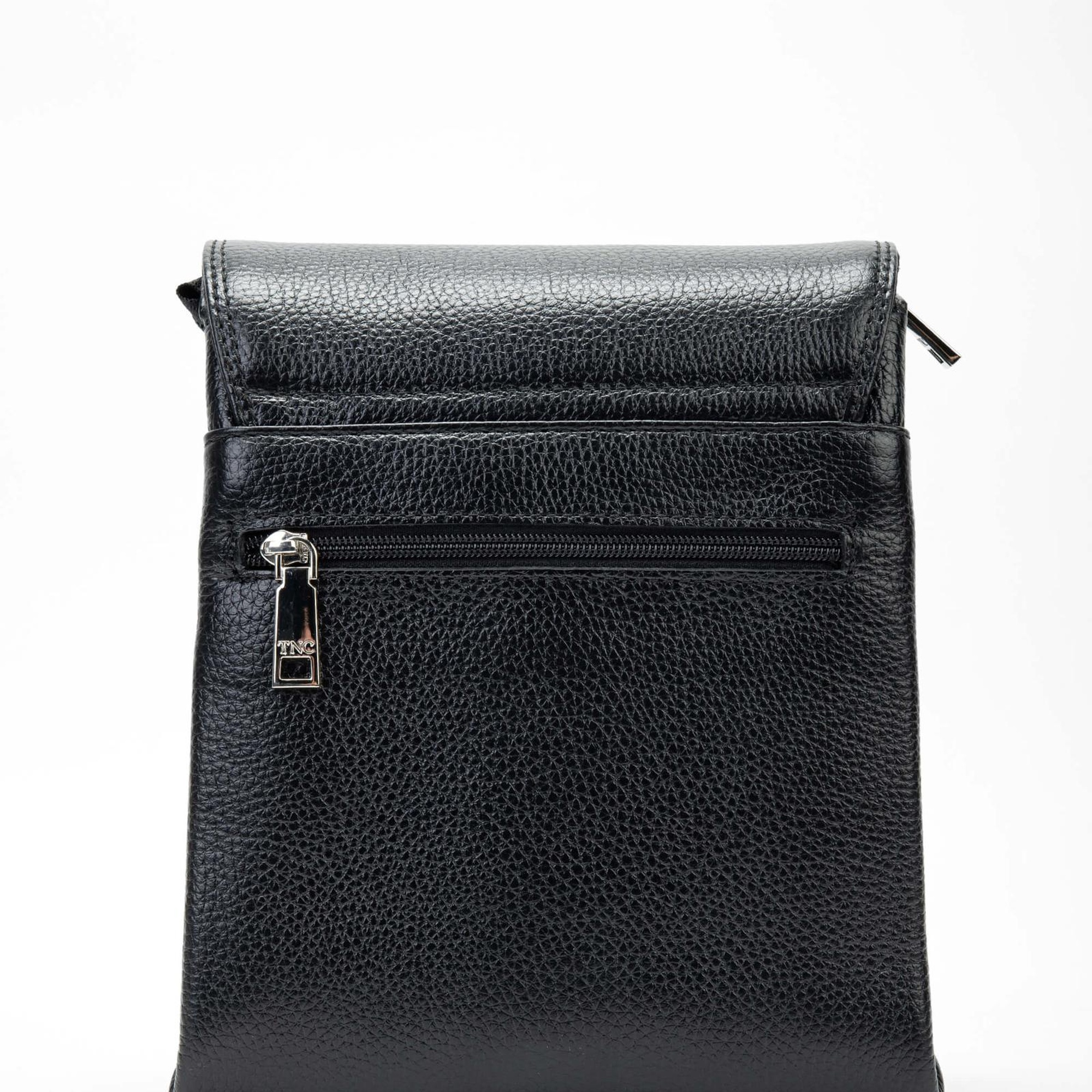 Tamer Tanca Erkek Hakiki Deri Siyah Postacı Çanta