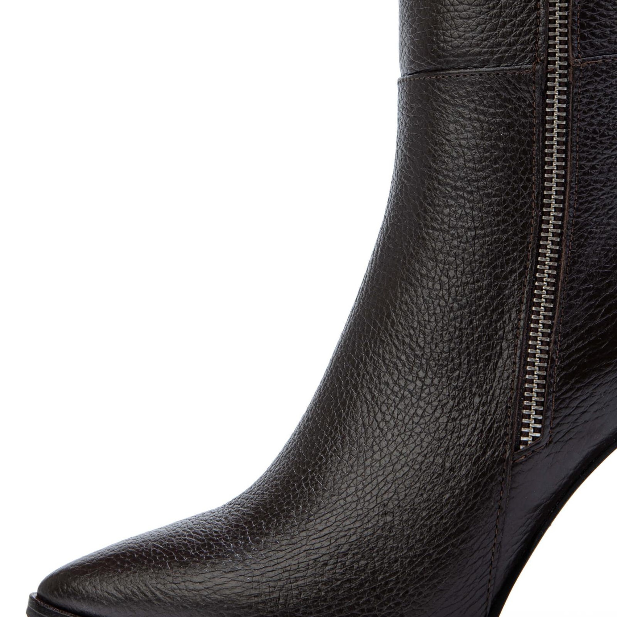 Tamer Tanca Kadın Hakiki Deri Kahverengi Floter Klasik Çizme