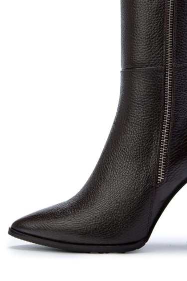  Tamer Tanca Kadın Hakiki Deri Kahverengi Floter Klasik Çizme