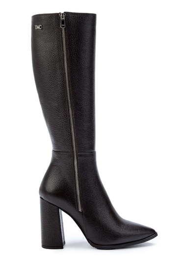  Tamer Tanca Kadın Hakiki Deri Kahverengi Floter Klasik Çizme