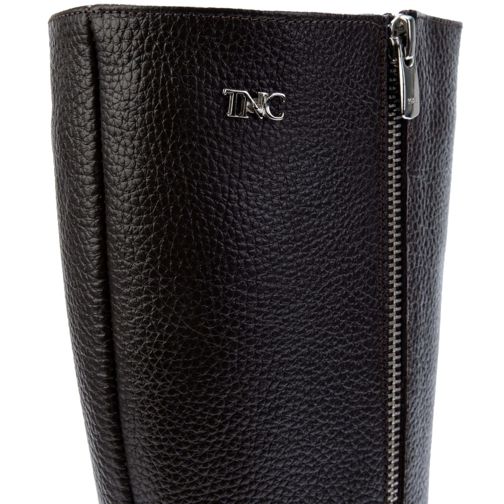 Tamer Tanca Kadın Hakiki Deri Kahverengi Floter Klasik Çizme