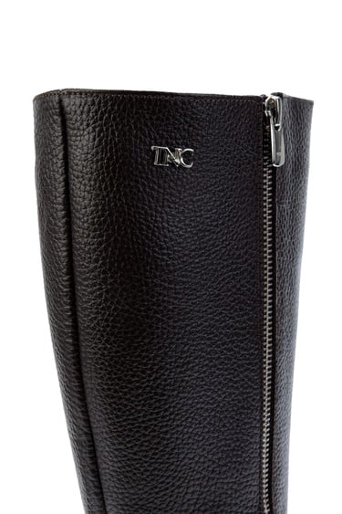  Tamer Tanca Kadın Hakiki Deri Kahverengi Floter Klasik Çizme