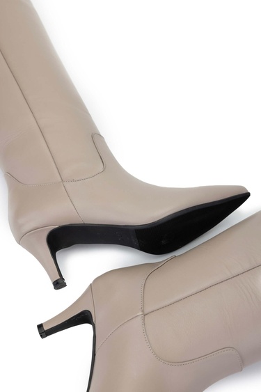  Tamer Tanca Kadın Hakiki Deri Vizon Topuklu Çizme