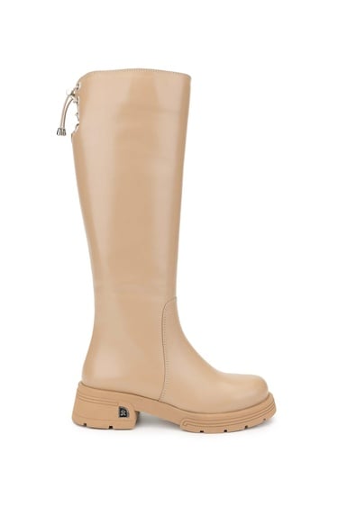  Tamer Tanca Kadın Hakiki Deri Camel Casual Çizme