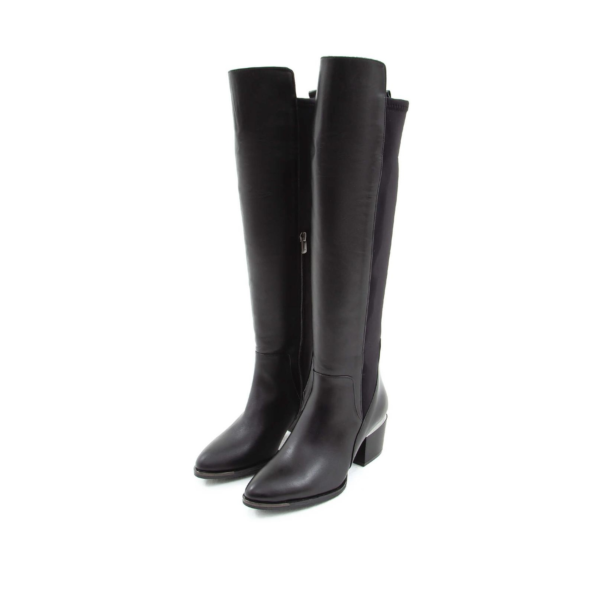 Tamer Tanca Kadın Hakiki Deri Siyah Klasik Çizme