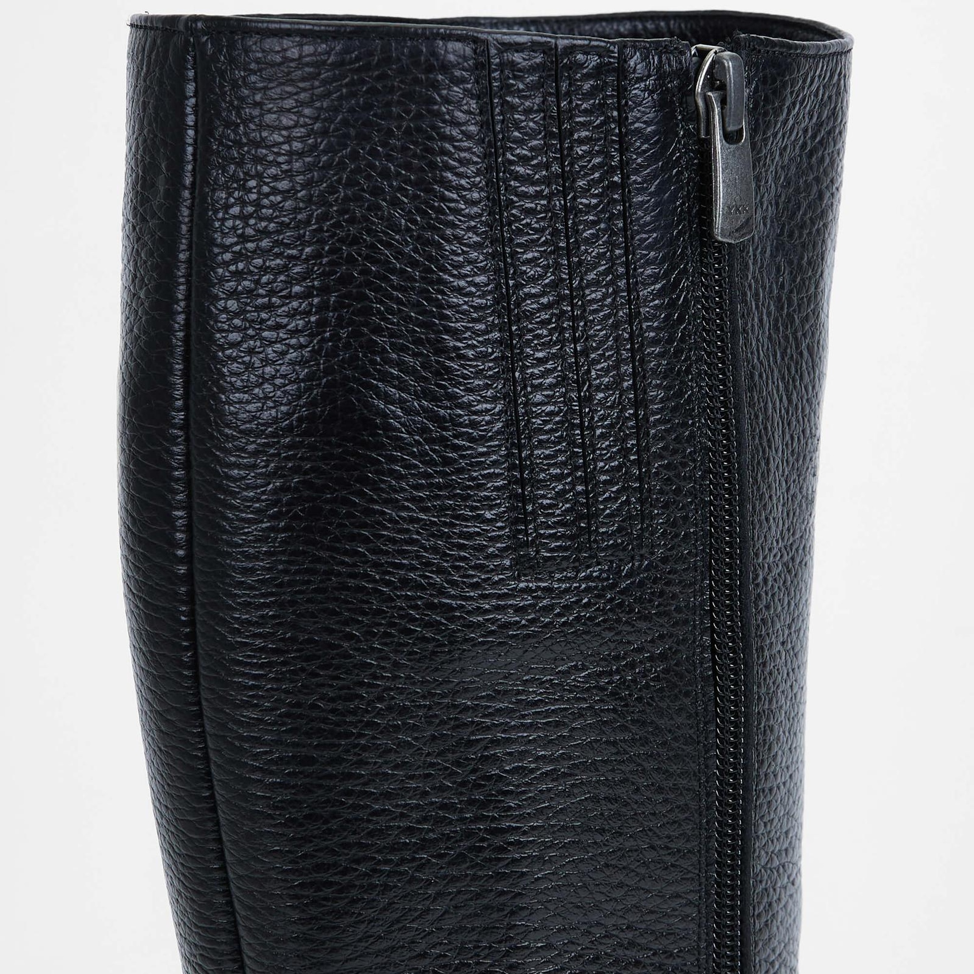 Tamer Tanca Kadın Hakiki Deri Siyah Casual Çizme