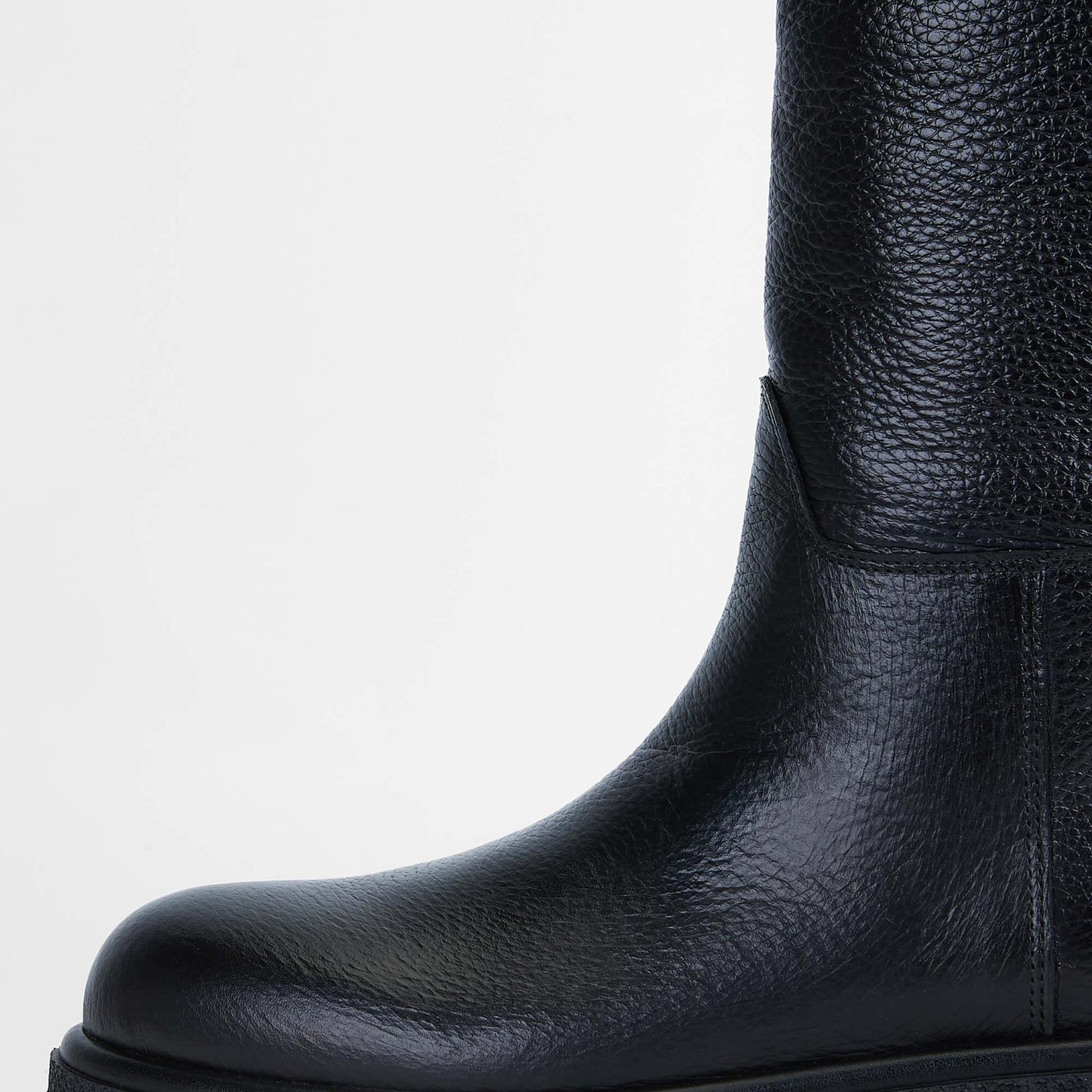 Tamer Tanca Kadın Hakiki Deri Siyah Casual Çizme