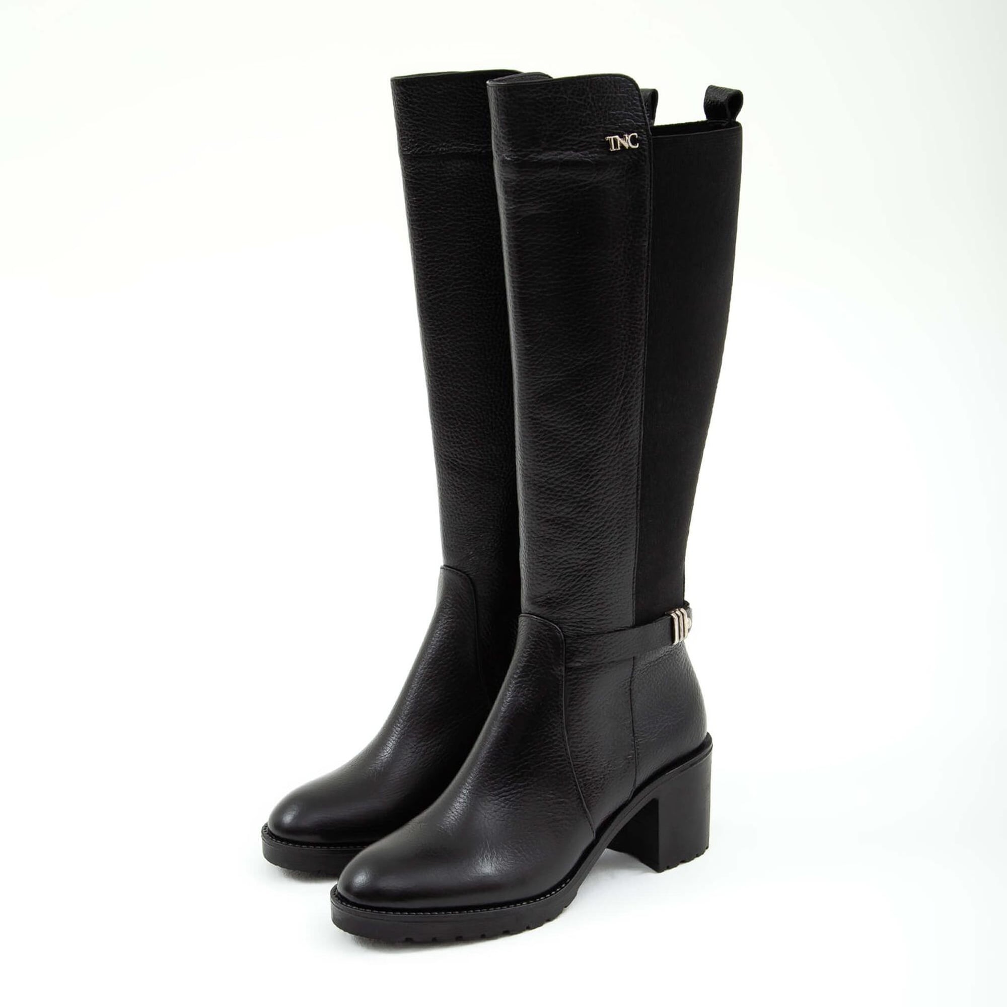 Tamer Tanca Kadın Hakiki Deri Siyah Çizme