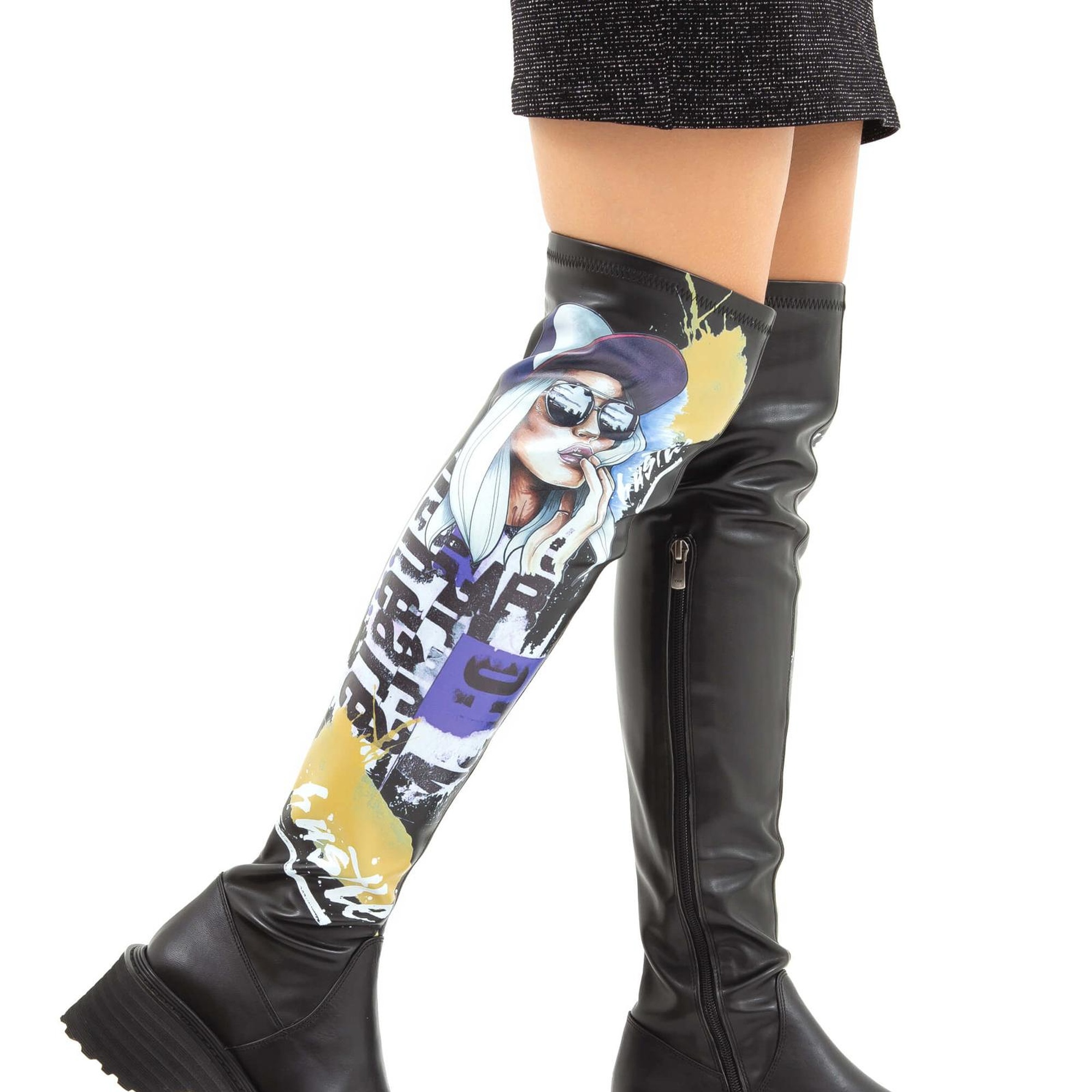 Tamer Tanca Kadın Hakiki Deri Siyah Casual Çizme