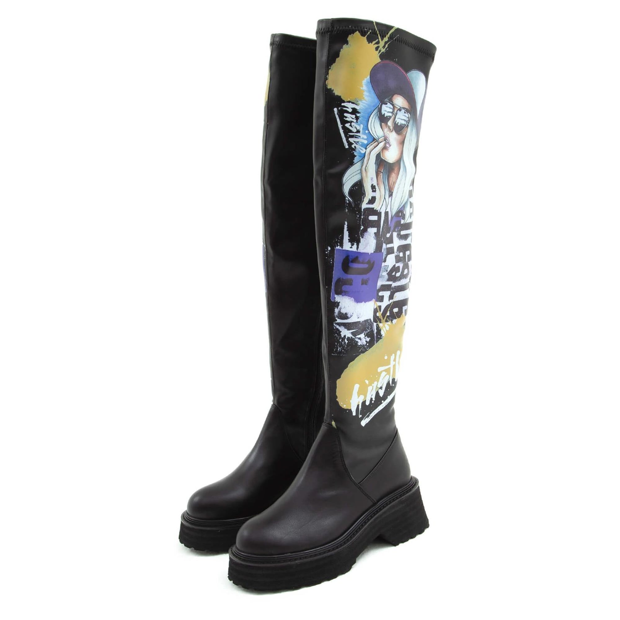 Tamer Tanca Kadın Hakiki Deri Siyah Casual Çizme