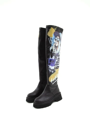  Tamer Tanca Kadın Hakiki Deri Siyah Casual Çizme