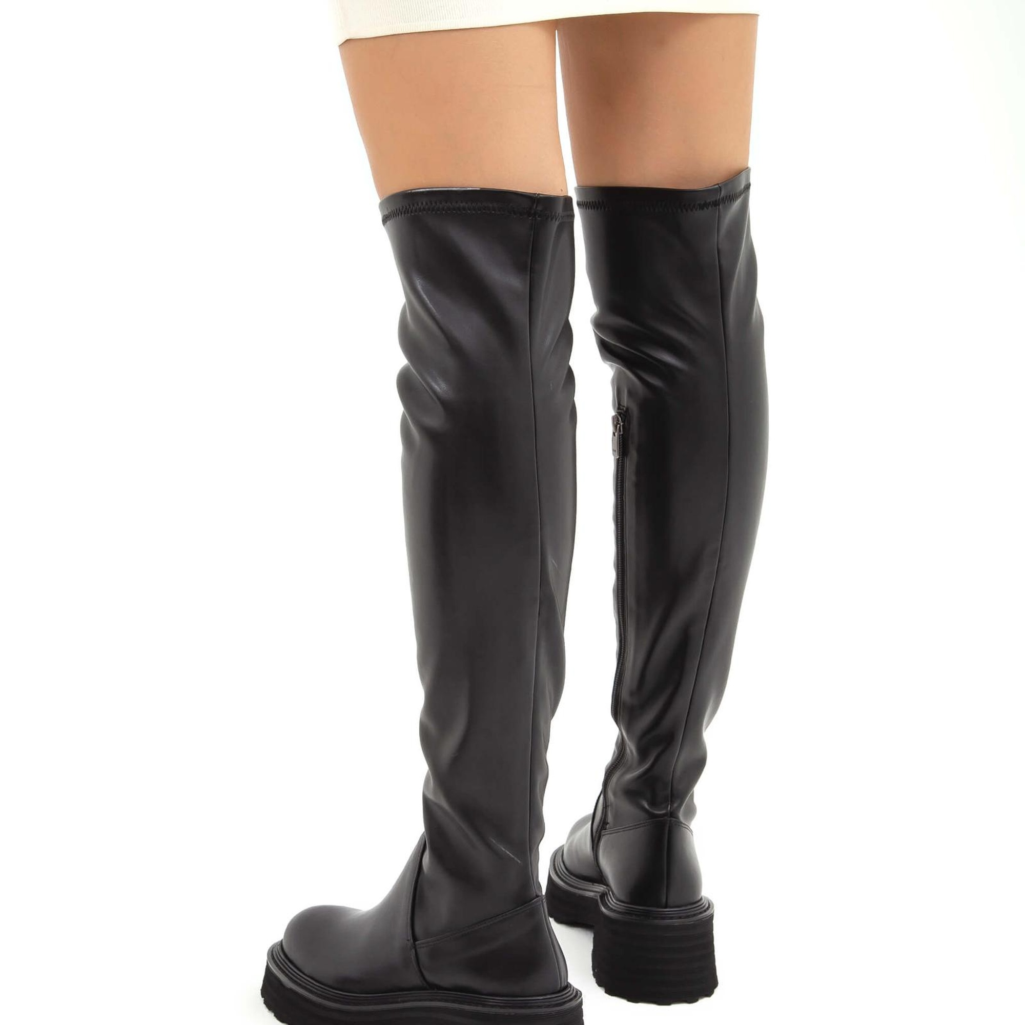 Tamer Tanca Kadın Hakiki Deri Siyah Casual Çizme