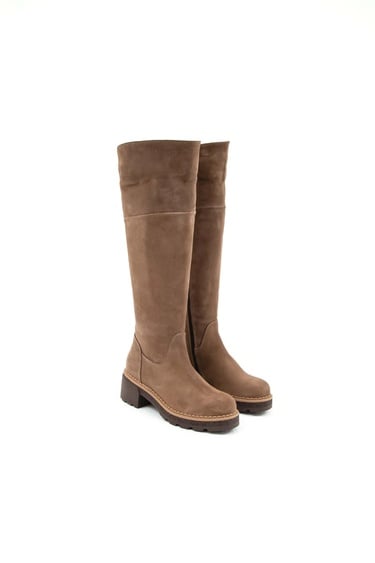  Tamer Tanca Kadın Hakiki Deri Kahverengi Casual Çizme