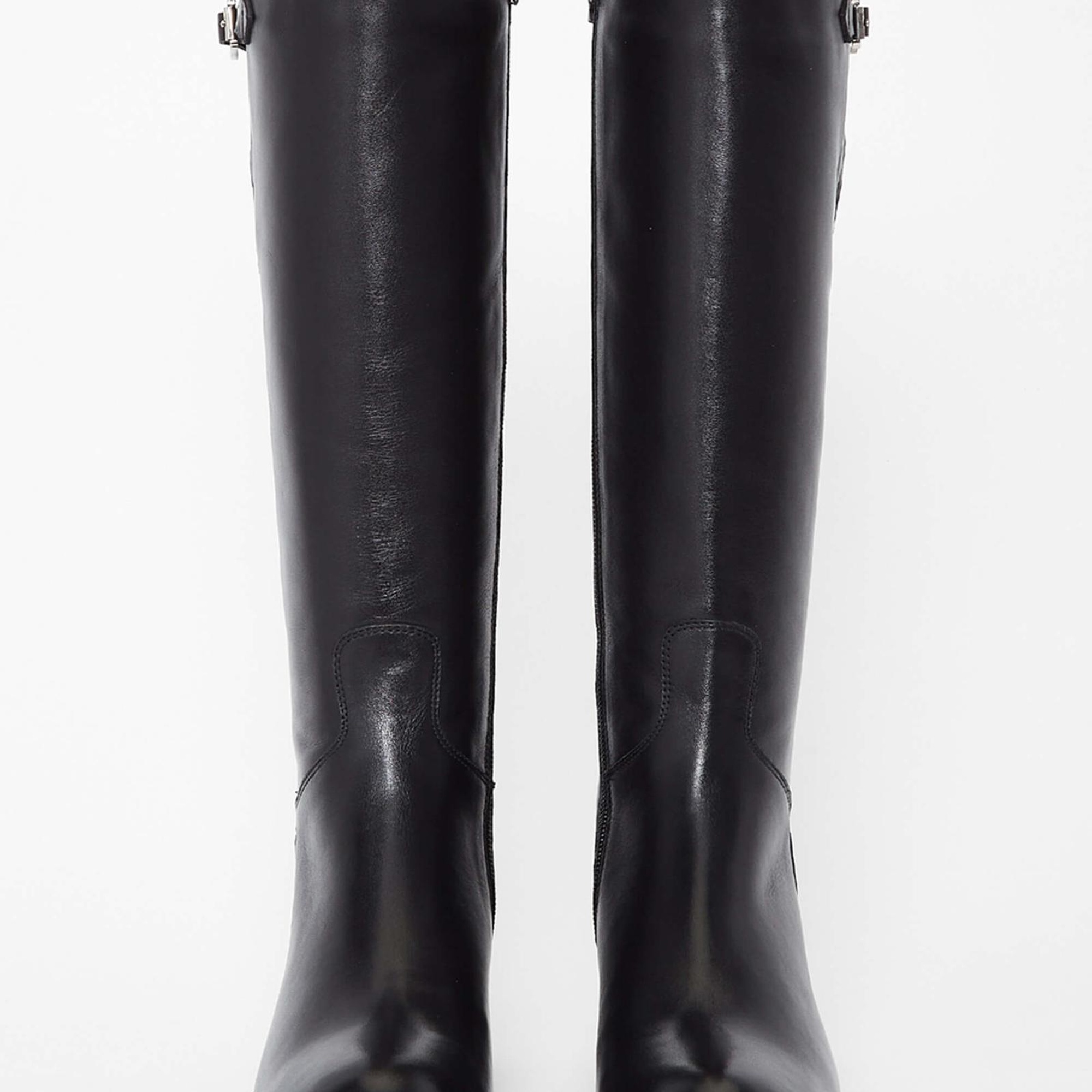 Tamer Tanca Kadın Hakiki Deri Siyah Deri Casual Çizme