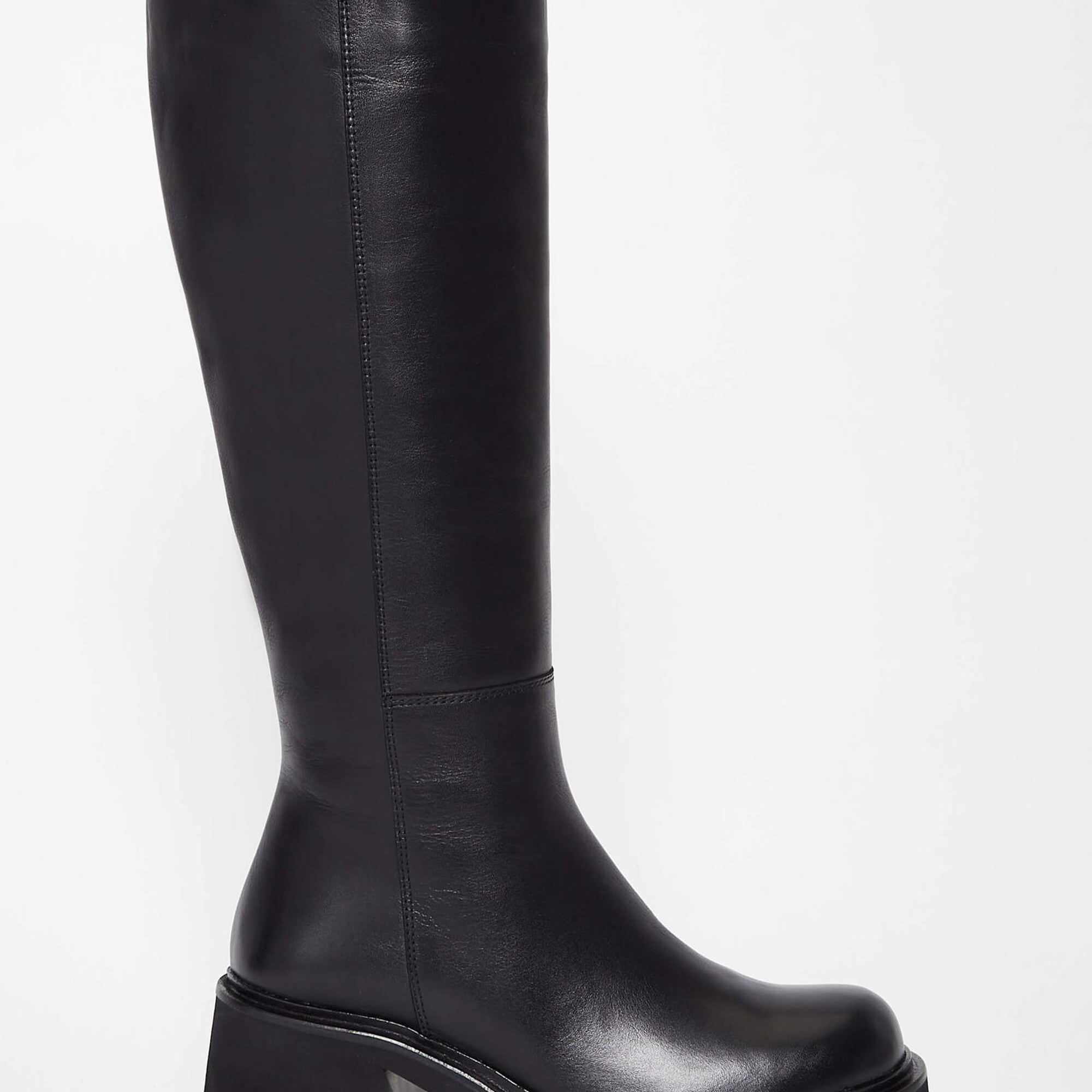 Tamer Tanca Kadın Hakiki Deri Siyah Deri Casual Çizme