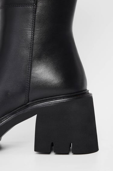  Tamer Tanca Kadın Hakiki Deri Siyah Deri Casual Çizme