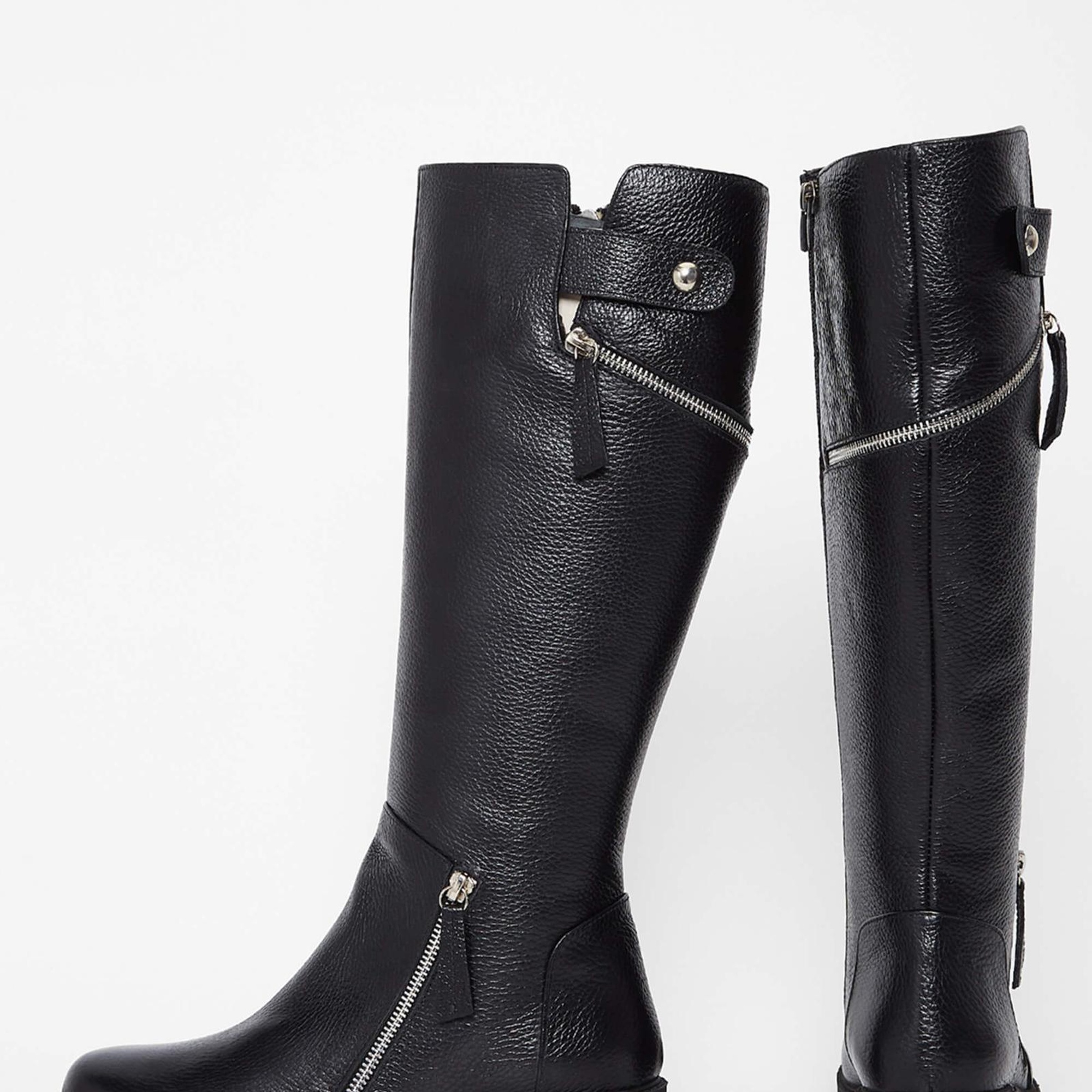 Tamer Tanca Kadın Hakiki Deri Siyah Casual Çizme