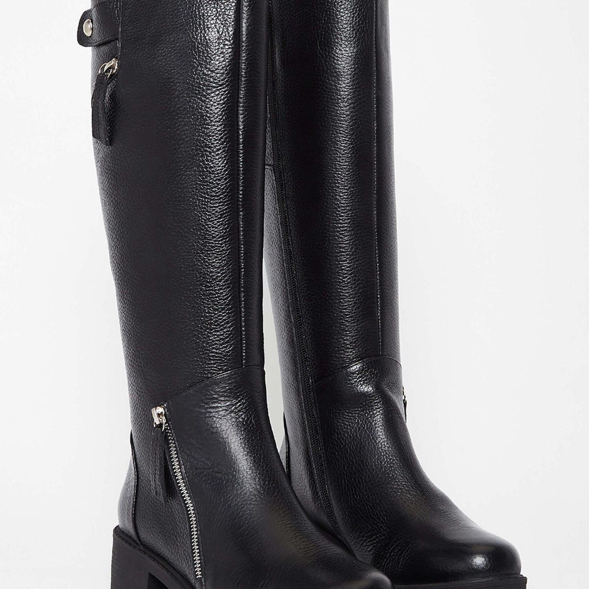 Tamer Tanca Kadın Hakiki Deri Siyah Casual Çizme