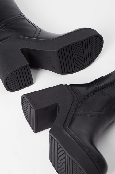  Tamer Tanca Kadın Hakiki Deri Siyah Deri Casual Çizme