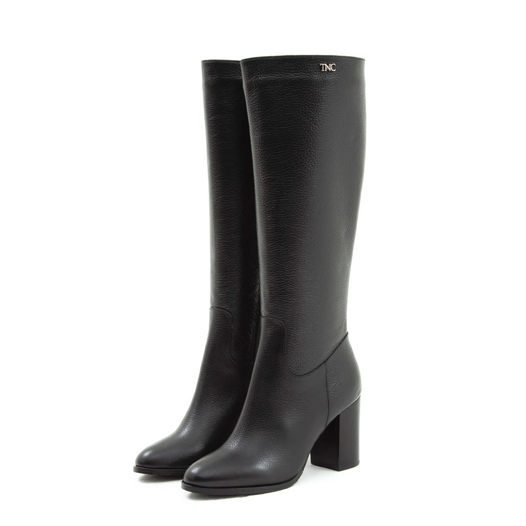 Tamer Tanca Kadın Hakiki Deri Siyah Floter Klasik Çizme