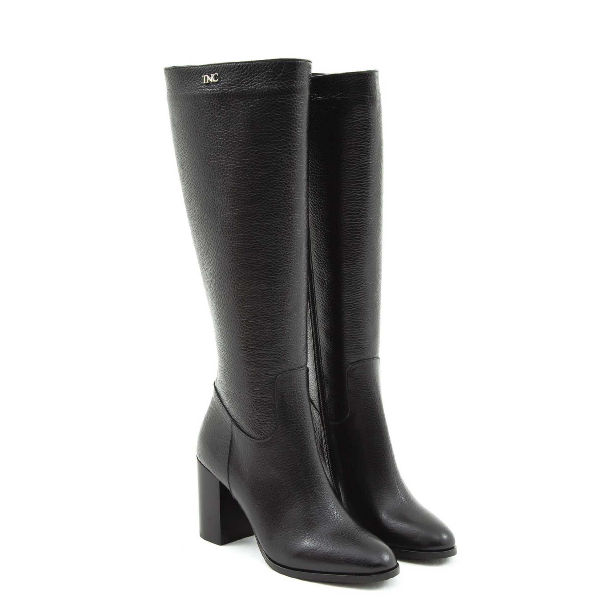 Tamer Tanca Kadın Hakiki Deri Siyah Floter Klasik Çizme