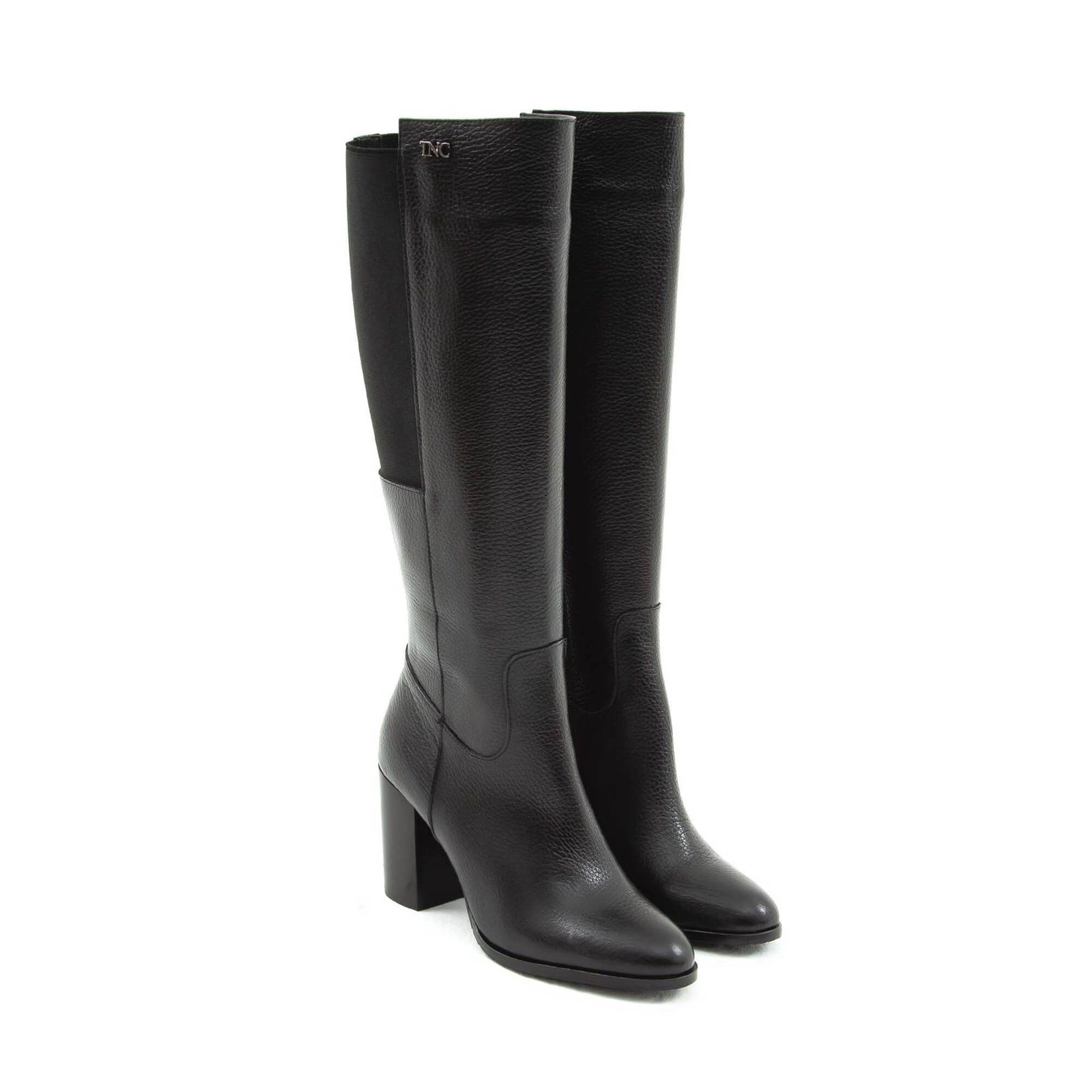 Tamer Tanca Kadın Hakiki Deri Siyah Klasik Çizme