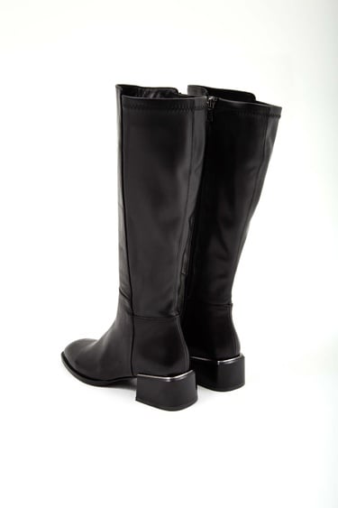  Tamer Tanca Kadın Hakiki Deri Siyah Casual Çizme