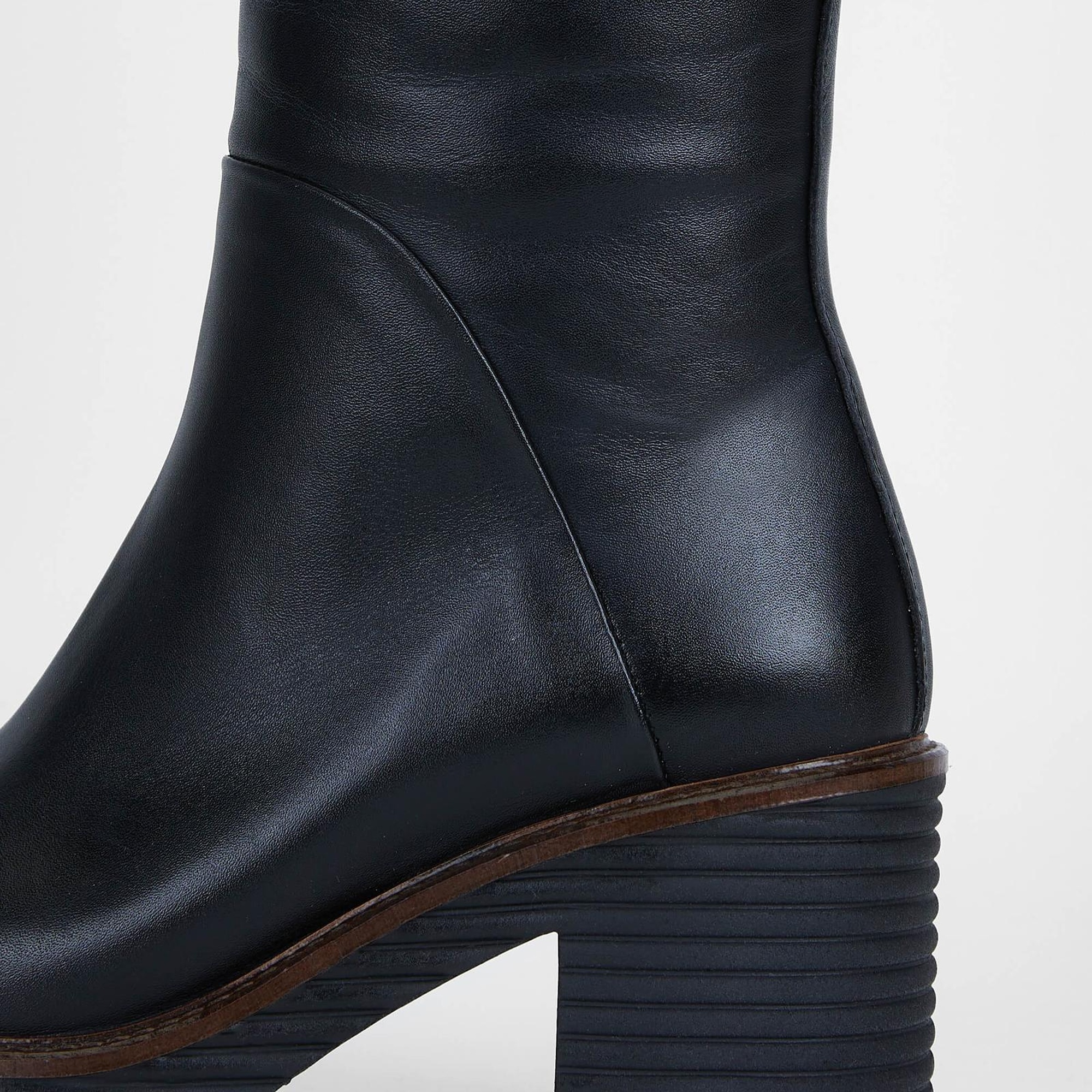 Tamer Tanca Kadın Hakiki Deri Siyah Casual Çizme