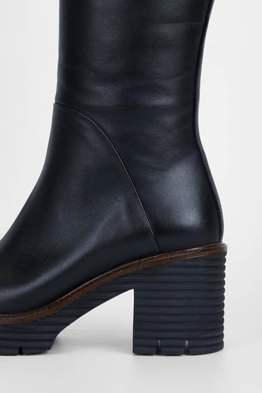 Tamer Tanca Kadın Hakiki Deri Siyah Casual Çizme