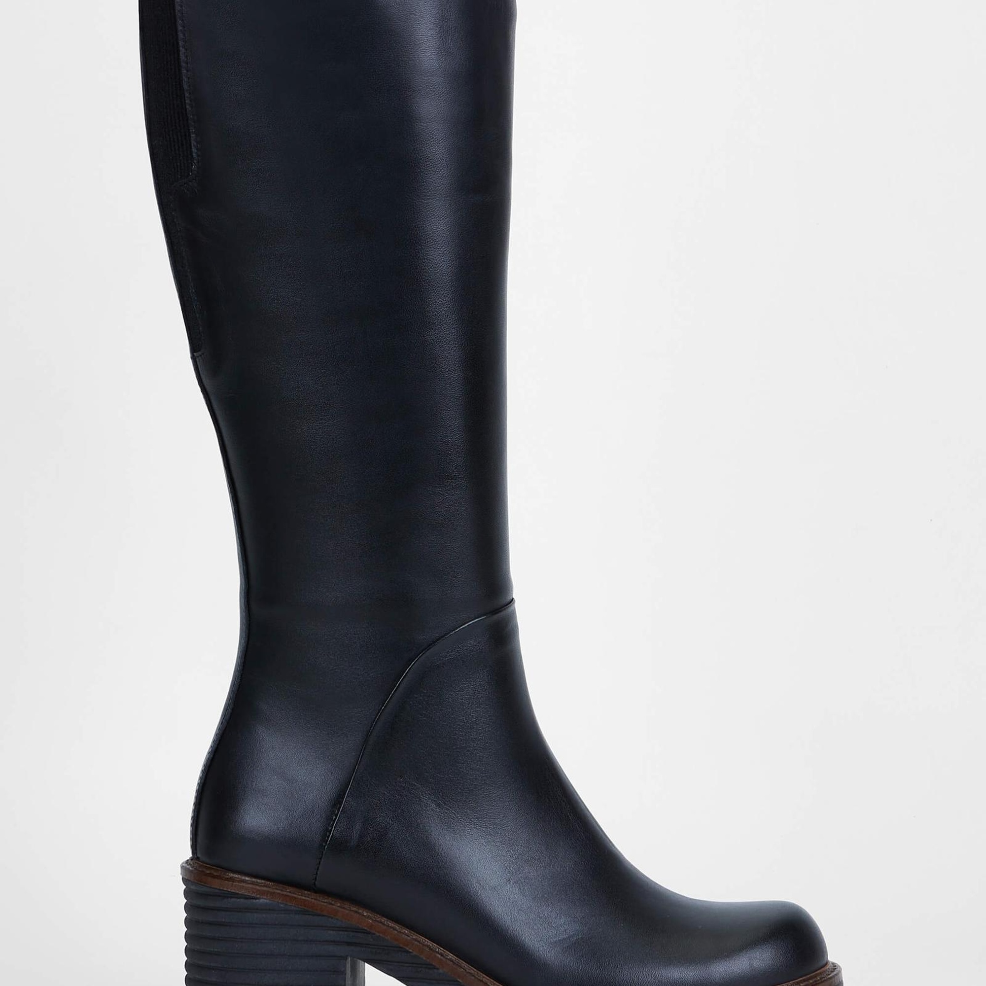 Tamer Tanca Kadın Hakiki Deri Siyah Casual Çizme