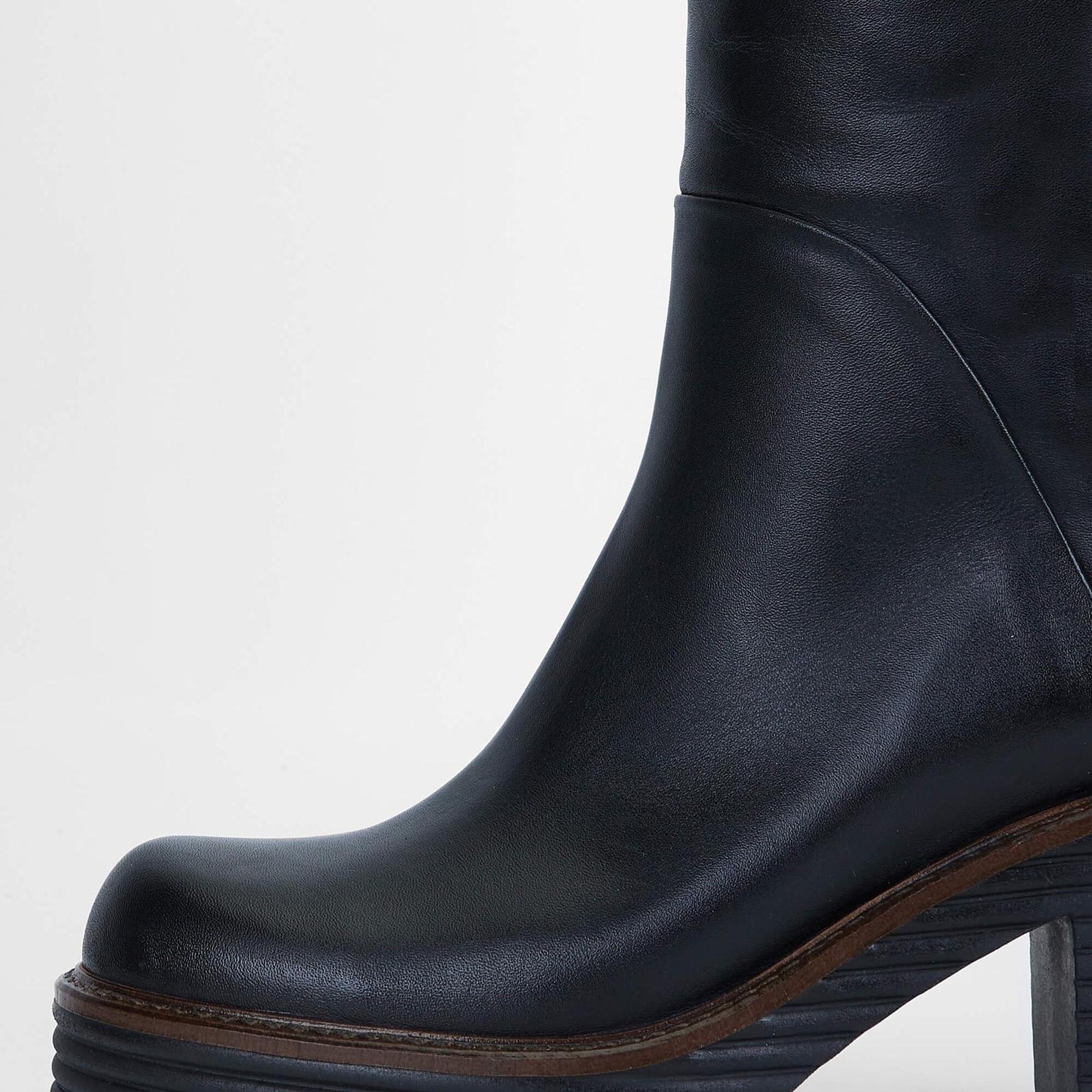 Tamer Tanca Kadın Hakiki Deri Siyah Casual Çizme