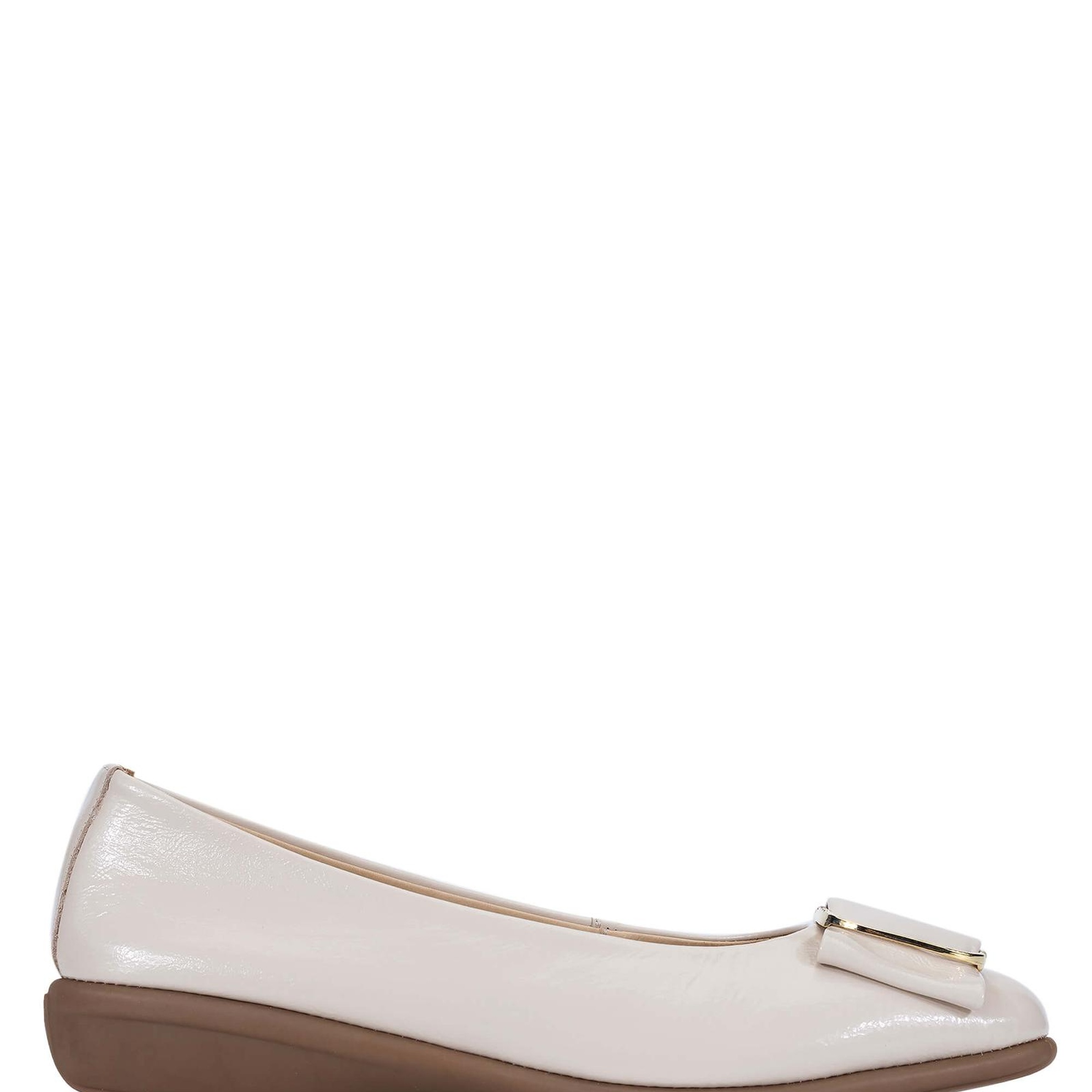 Tamer Tanca Kadın Hakiki Deri Bej Babet Ayakkabı