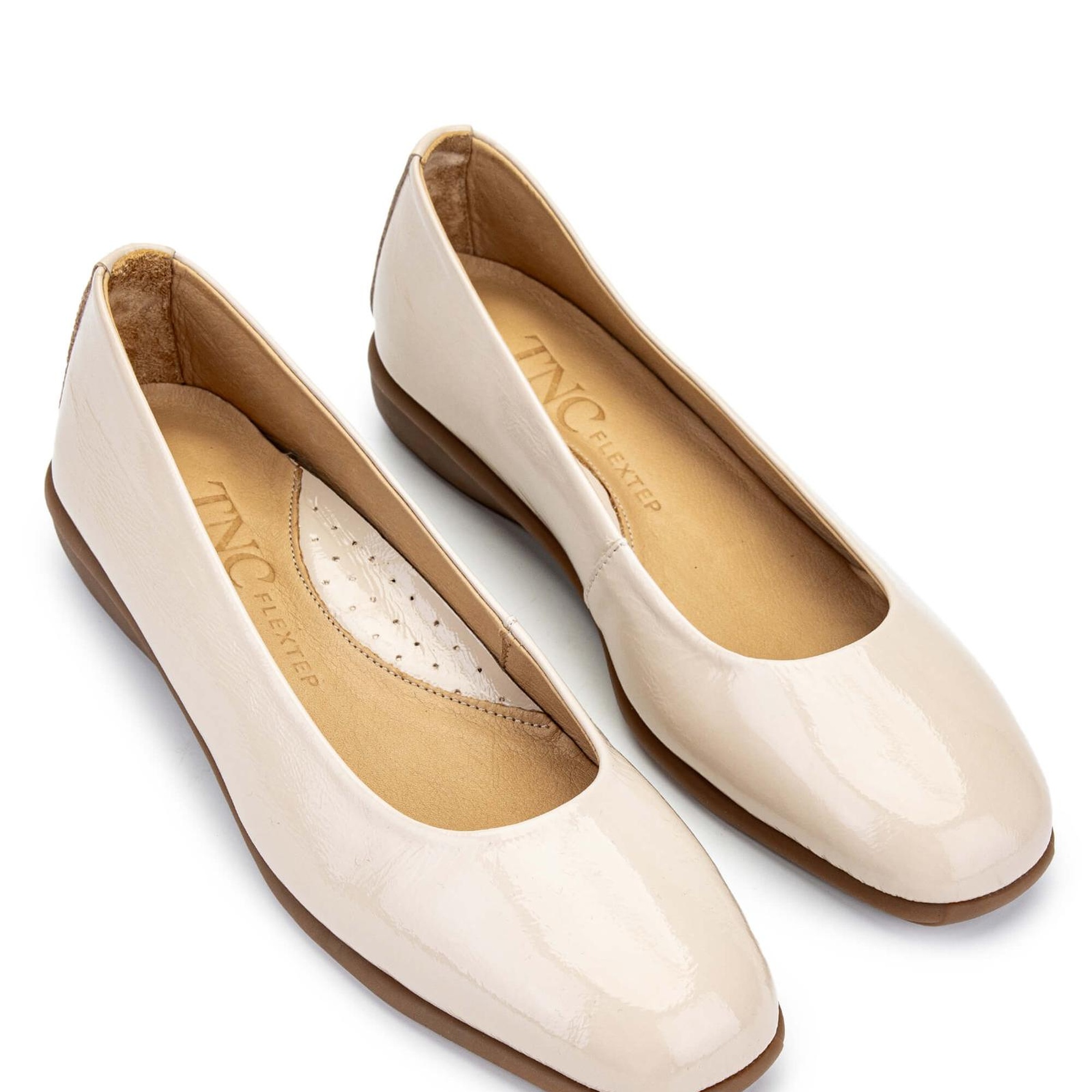 Tamer Tanca Kadın Hakiki Deri Bej Babet Ayakkabı