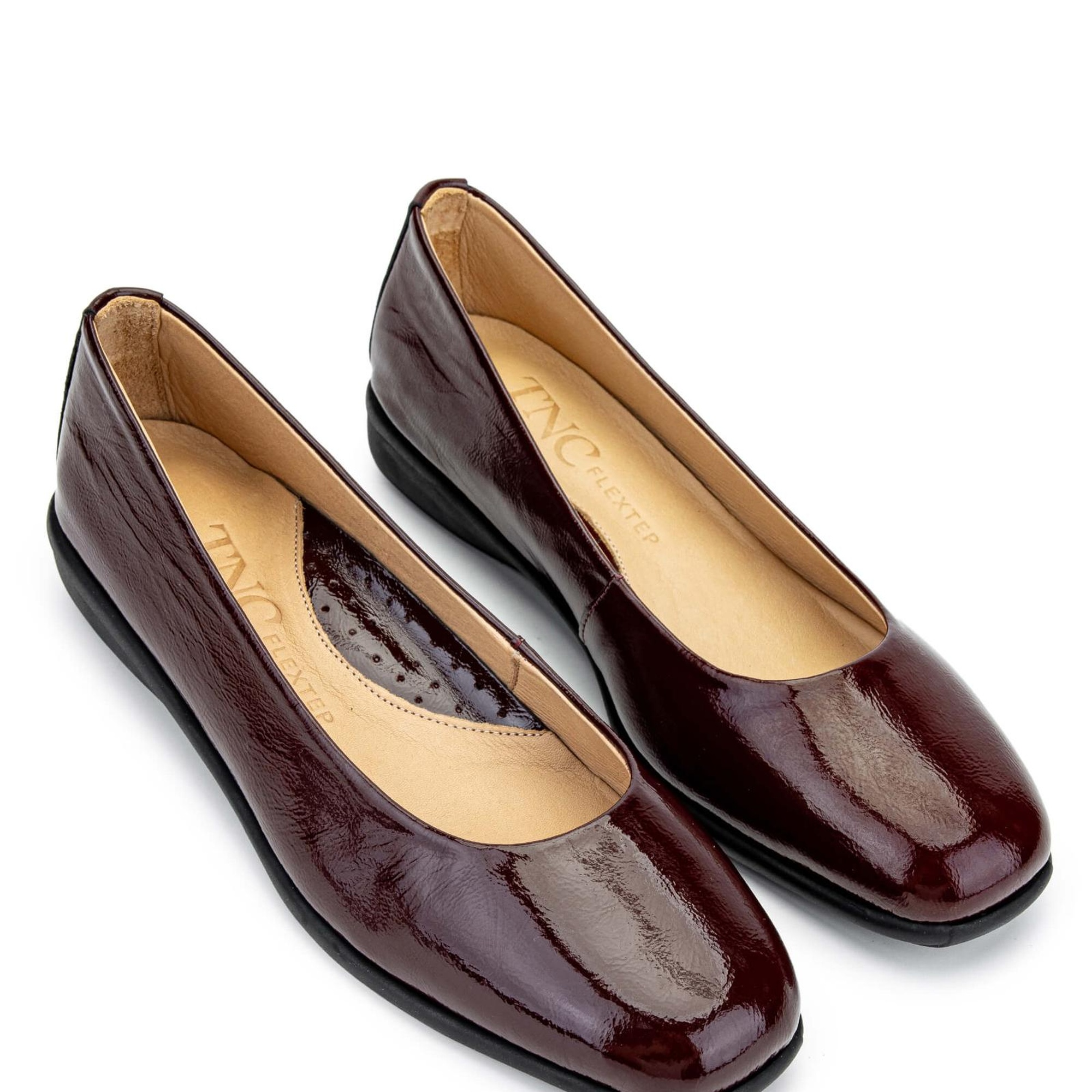 Tamer Tanca Kadın Hakiki Deri Bordo Babet Ayakkabı