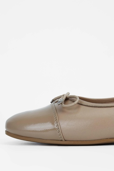  Tamer Tanca Kadın Hakiki Deri Bej Babet Ayakkabı