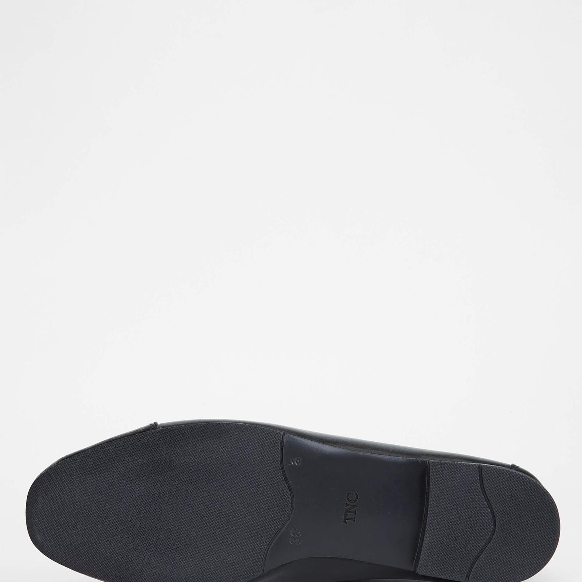 Tamer Tanca Kadın Hakiki Deri Siyah Deri Babet Ayakkabı