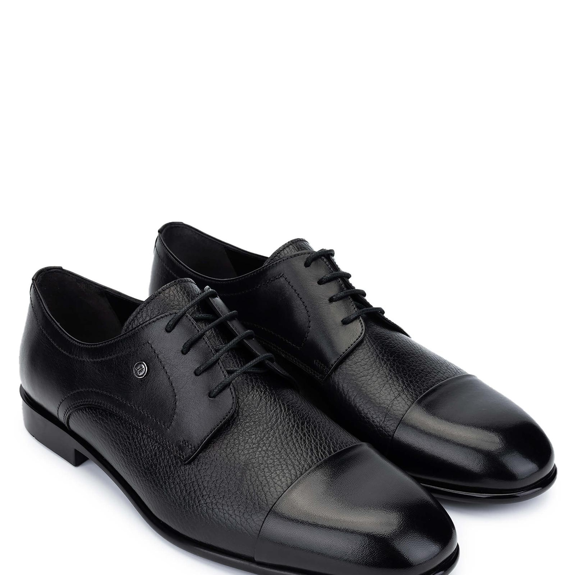 Tamer Tanca Erkek Hakiki Deri Siyah Klasik Ayakkabı