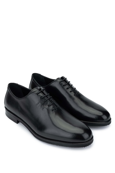  Tamer Tanca Erkek Hakiki Deri Siyah Klasik Ayakkabı