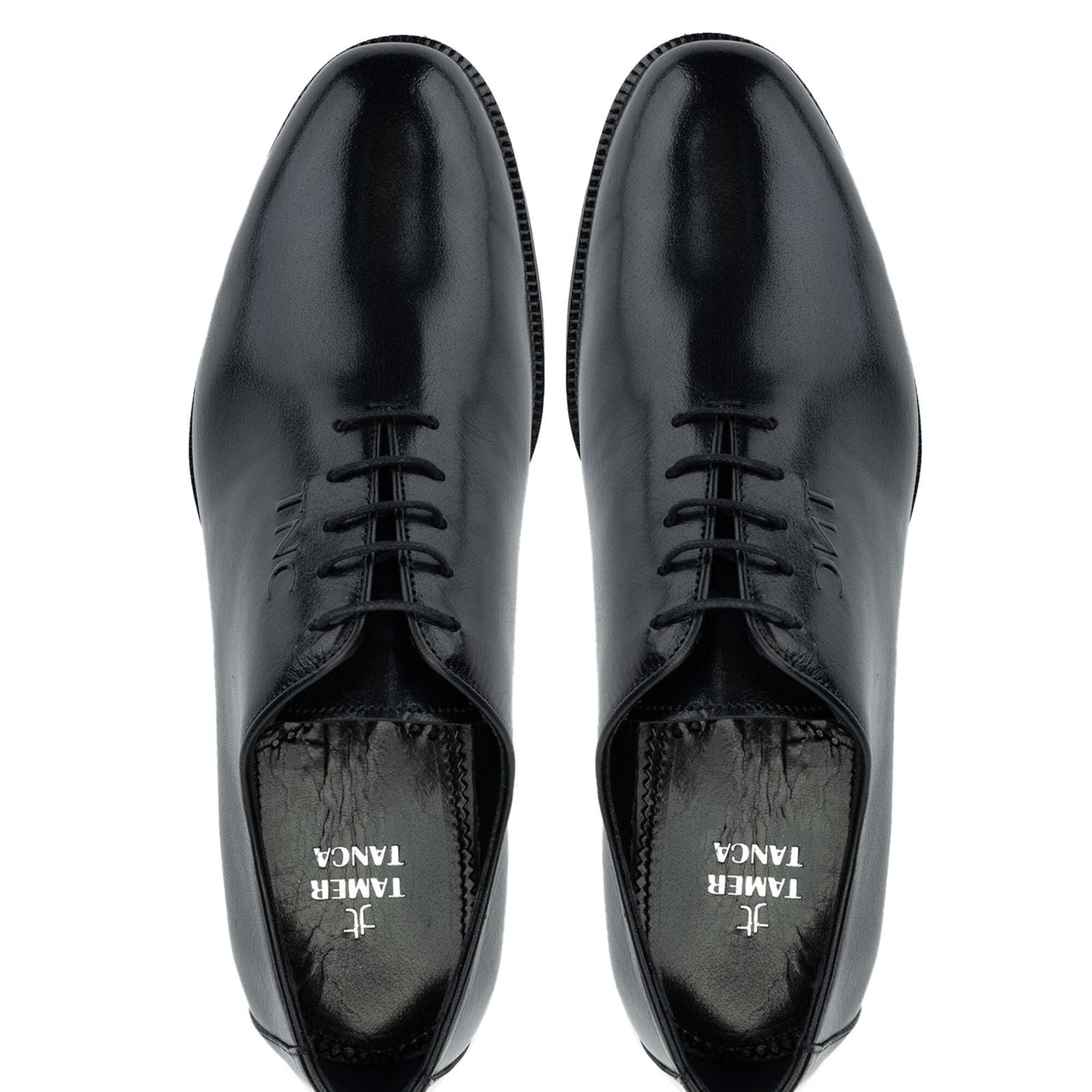 Tamer Tanca Erkek Hakiki Deri Siyah Klasik Ayakkabı