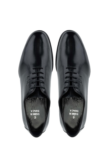  Tamer Tanca Erkek Hakiki Deri Siyah Klasik Ayakkabı