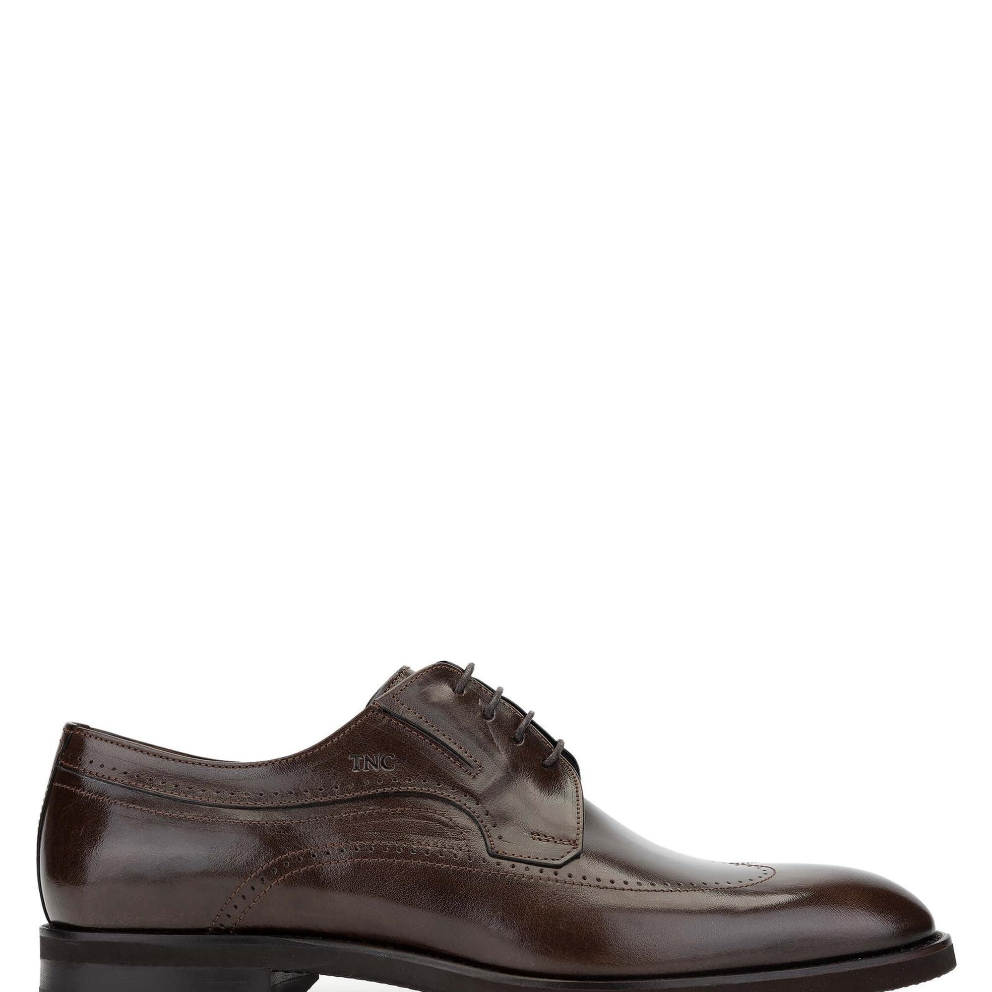 Tamer Tanca Erkek Hakiki Deri Kahverengi Klasik Ayakkabı