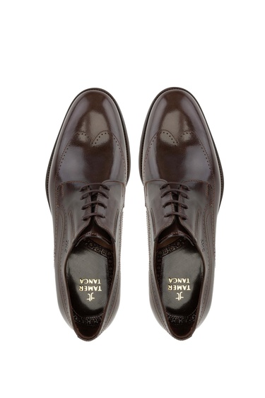  Tamer Tanca Erkek Hakiki Deri Kahverengi Klasik Ayakkabı